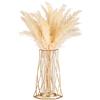 Sziqiqi Oro Metallo Vaso per Fiori e Orchidee - Moderno ed Elegante Geometrico per Tulipani, Interno, Tavolo, Casa, Bagno, Soggiorno, Mensole, Ufficio, Camera, Camino