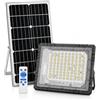 Generico Faro Solare LED Esterno 5000W, 104 LED ad Alta Luminosità, IP66 Impermeabile, Luce Bianca Fredda 6500K, Telecomando, Autonomia fino a 12 Ore, Illuminazione per Giardino, Garage, Cortile e Terrazzo