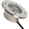 GUODDM Incasso Faretto Subacquei - Faretto Incasso A Terra, Faretto Da Incasso A LED Da 3W, IP68 Impermeabile Per Esterni Da Terrazza Faretto Da Incasso A LED Molto Sottile, Acciaio Inossidabile(Green Light,