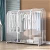 generic Copertura Antipolvere in PEVA per Appendiabiti, da 60 cm a 2 Metri, Trasparente, Impermeabile, con Cerniera, Copertura Protettiva Trasparente con Cerniera per Appendiabiti (Trasparente, 180x