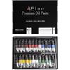 Elan Set Colori a Olio per Pittura Professionali, 24 Tubetti da 50 ml, Set Colori ad Olio per Pittura su Tela
