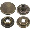 QUARKZMAN 30 Set Bottoni Automatici a Pressione 12.5mm Chiusure a Scatto Metallo Bottoni a Pressione in Lega da Cucire Jeans per Borse Pelle Barche,Bronzo