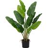 Hollyone Piante finte decorative per uccelli del paradiso, altezza 76 cm, 2 grandi alberi finti per interni in vasi per decorazioni domestiche, soggiorno, camera da letto, ufficio