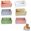 LEOINAER Set da 6 Ceste Pieghevoli Multifunzione, Cestini Organizzatori per Armadio, Libreria, Bagno, Camera da Letto e Cucina (15x9.8x5.7 cm)