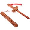 YARNOW Spada in Legno di Pesco 40 Cm Intagliata a Mano, Ornamento Esorcismo Appeso per Decorazione Casa, Amuleto Protettivo Anti-spiriti Maligni per Ufficio e Spazio Interno