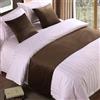QRGMKL Premium Velluto Bed Runners Copriletto, Morbido No Fading Bed Scarf Runner per Camera da Letto Camera da Sposa Casa Hotel Biancheria da Letto Decorazioni-Coffee||180X50cm for 1.2m Bed