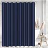 LUKDUNG 240x200 Tenda da Bagno in Poliestere, Tenda Doccia Anti-muffa per Bagno, Tenda per Vasca da Bagno e Doccia in Tessuto Impermeabile e Lavabile, Tenda Doccia con 16 Ganci Blu Marina