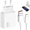 Menibeuty Caricatore da 90 W con cavo USB-C da 1,5 m, funzione di ricarica rapida turbo per iPhone 15, 14, 13, Ultra, Poco F6, X7, F7 Pro, Note 13, 14 Pro 5G, 14T, 13T, Note 14, 13, 12S, 12
