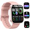 uaue Smartwatch Uomo, 1,43 HD Orologio Smartwatch Uomo con Chiamata Bluetooth,Militari Smart Watch Tracker 160+ Modalità Sportive,bianco