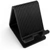 Generico Supporto Smartphone e Tablet in PLA - Stand da Scrivania Stampato in 3D - Porta Cellulare Universale - Leggero, Resistente, Vari Colori (Nero)