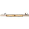 Dh2yjnbf3 Moderno Supporto TV Galleggiante, Console a Parete con Piano in Ardesia, Porta in Vetro e Cassetti Portaoggetti, Moderno Centro di Intrattenimento Luce a LED Tavolino Porta TV(240cm)