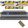 ICUIXIAN Switch a matrice HDMI 16x16 4K/30Hz-1080P/120Hz, matrice HDMI a 16 ingressi-16 uscite supporta Web GUI, RS232 e telecomando IR, EDID, HDCP, Dolby Digital, DTS-HD trasmissione audio principale