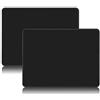Kriture Tappetino per Mouse 2 Pezzi con Bordo Cucito, Base in Gomma Antiscivolo, Tappetino per Mouse con Testura Premium e Impermeabile per Computer, Laptop, Ufficio e Casa, 260x210x3mm, Nero