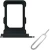 Cemobile Supporto di ricambio per slot per scheda SIM per iPhone 16 Pro e 16 Pro Max (versione SIM singola) con anello di tenuta in gomma impermeabile e perno di espulsione aperto (titanio nero)