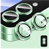 Kucheed Proteggi Obiettivo Fotocamera per Samsung Galaxy Z Flip 6, Allineamento Automatico Singoli Anelli in Lega di Alluminio, Proteggi Schermo per Fotocamera in Vetro Temperato