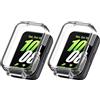 KUTEWEU Custodia compatibile con Samsung Galaxy Fit 3 SM-R390 Protettiva Cover senza Protezione Schermo Anti-Graffio, per Galaxy Fit 3 Fitness Tracker (2 Pezzi Clear Bianco)