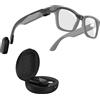 PRISMXR Carina C2 Batteria portatile per occhiali Rayban Meta, magnetica ultraleggera, caricabatterie portatile con autonomia estesa da 14 a 19 ore (per Wayfarer Regular)