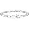 Aretas Braccialetto con iniziale per donne e ragazze, in argento S925, con ciondolo a forma di cuore dalla A alla Z, regalo di Natale e di compleanno per ragazze, figlia, sorella, amici, gioielli, 17+