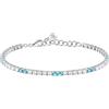 Morellato Bracciale Donna in Argento 925‰ riciclato, Tennis, Collezione TESORI, Regalo Amica