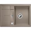 BLANCO METRA 45 S Compact - Lavello rettangolare in granito per basi di lavello con larghezza di 45 cm - SILGRANIT - Piccolo Gocciolatoio - Marrone - 519580