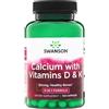 Swanson Health Products Calcio con vitamine D e K - 100 capsule