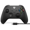 Xbox Controller di gioco wireless cavo USB-C® (2025) - nero carbonio - Gioca, Windows, Android, iOS, FireTV Stick, Smart TV, cuffie VR