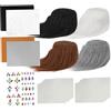 Nukinp Kit maschera pelosa, maschera gatto Therian con pellicce e foglio adesivo in feltro, reti per occhi e adesivo, perfetta per cosplay, feste, Halloween