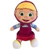 PTS SRL MASHA E ORSO Peluche MASHA BAMBINA Altezza 18cm Seduta - Morbido Personaggio da collezione Ispirato alla Serie TV - Multicolore