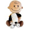 Peanuts Peluche PEANUTS CHARLIE BROWN e in braccio il cagnolino SNOOPY - da collezione - altezza 15cm - Multicolore