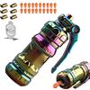 3T6B Pistola Giocattolo Proiettile Morbido, EDC Giocattolo Pistola Anti Stress Con 20 Proiettili Morbidi, Mini Disco In Acciaio, Molteplici Modi Di Gioco, Giocattoli Sensoriali per Autismo ADHD