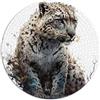 SIBREA Puzzle da 1000 pezzi Puzzle di leopardo delle nevi Puzzle rotondi, adatto per adulti e bambini sopra i 12 anni Puzzle di cartone Impegnativi da completare ma divertenti e divertenti