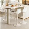 HDHNBA Set di 4 Sgabelli da Bar, Sgabelli Girevoli Regolabili Con Schienale e Poggiapiedi, Sgabelli Moderni Per Isola Cucina