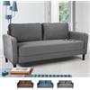 Produce Shop Divano 3 posti Design Moderno per Soggiorno e salotti in Tessuto Portland - Grigio
