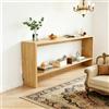 Hynbdes Tavolo consolle 100x10x69cm in legno ingegnerizzato,tavolo d'ingresso sottile divano tavolino tavolino divano tavolo per soggiorno,camera da letto,corridoio,ingresso scrivania,Legno naturale