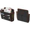 TWSOUL 2 organizer per porta roulotte, organizer da appendere, colore nero, con tasche profonde, autoadesivo, per camper, furgone, ufficio, campeggio, accessori