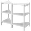 Vicco Mobiletto per lavabo Zeno, Bianco, 68 x 60.5 cm Set di 2, per la conservazione di accessori da bagno sotto il lavandino