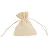 Ingrosso e Risparmio Kit 20 sacchettini per Confetti in Juta di Colore Panna utile per confettata Fai da Te per Occasioni Come Matrimonio e Battesimo