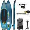 Coasto - Sup Stand Up Paddle Gonfiabile Coasto Regent 11'8 Horizon - PB-CHORIZON118 - Tavola Gonfiabile Dropstitch Woven con Pagaia, Leash, Pompa e Borsa di Trasporto - 365 L - 355 x 86 x 15 cm