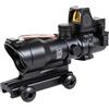 SPECNA ARMS OTTICA 4X32 ILLUMINATA CON FIBRA OTTICA E RED DOT SHARP NERO