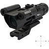 JS-TACTICAL OTTICA 4X32 TACTICAL CON LASER ROSSO INTEGRATO