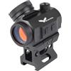 JS-TACTICAL RED DOT SIGHT CON RIALZO 1 E BATTERIA INTEGRATA NERO