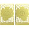 Juanxian Feng Shui Anti Bad Intentions Dorje Drolo Scorpione Oro Carta Ricchezza Porsperità Successo Fortunato W5598