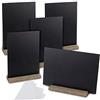 Whaline - Set di mini lavagnette double-face per messaggi, con supporti in legno vintage per matrimoni, compleanni, bar e feste (15 x 23 cm) 5 Sets