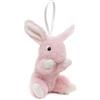 Uni-Toys Coniglio con orecchie pieghevoli (rosa), con passante, 15 cm (altezza), coniglietto di peluche, peluche