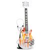 BONTEMPI - Chitarra Rock Elettronica Wireless con Corde di Metallo, 8 Brani Preregistrati, Microfono a Casco, Cinghia Tracolla, Spegnimento Automatico 690mm