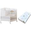 AZZURRA DESIGN Kit Lettino Azzurra Design Web Bianco + Materasso