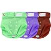 Jumpy Moo's JM Pannolini Riutilizzabili per Cani Femmina - Pantaloni Mestruali, Mutandine Calde per Cani Femmina - Confezione da 3 Lavabili Extra Large (Adatto a Vita da 25 a 35) Multi Colore