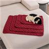 FANSU 2 Pezzi Tappetino per Cani, Assorbenti Tappetini Igienici per Cani, Traversine Cani Lavabili, Tappetino per Addestramento del Cane Riutilizzabile, per Cuccioli, Gattini (40x30cm,Rosso)