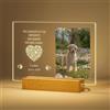 Generico Cornice per Foto per Animali Domestici Lampada - Commemorativo con Foto Personalizzate per Cane Gatto Deceduto, Domestici Ricordo Targa per Luce Notturna, Commemorativa per Animali, Stile1