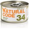 Generico Natural Code Scatoletta Umido Gatto 85gr (N.34 TONNO KIWI)